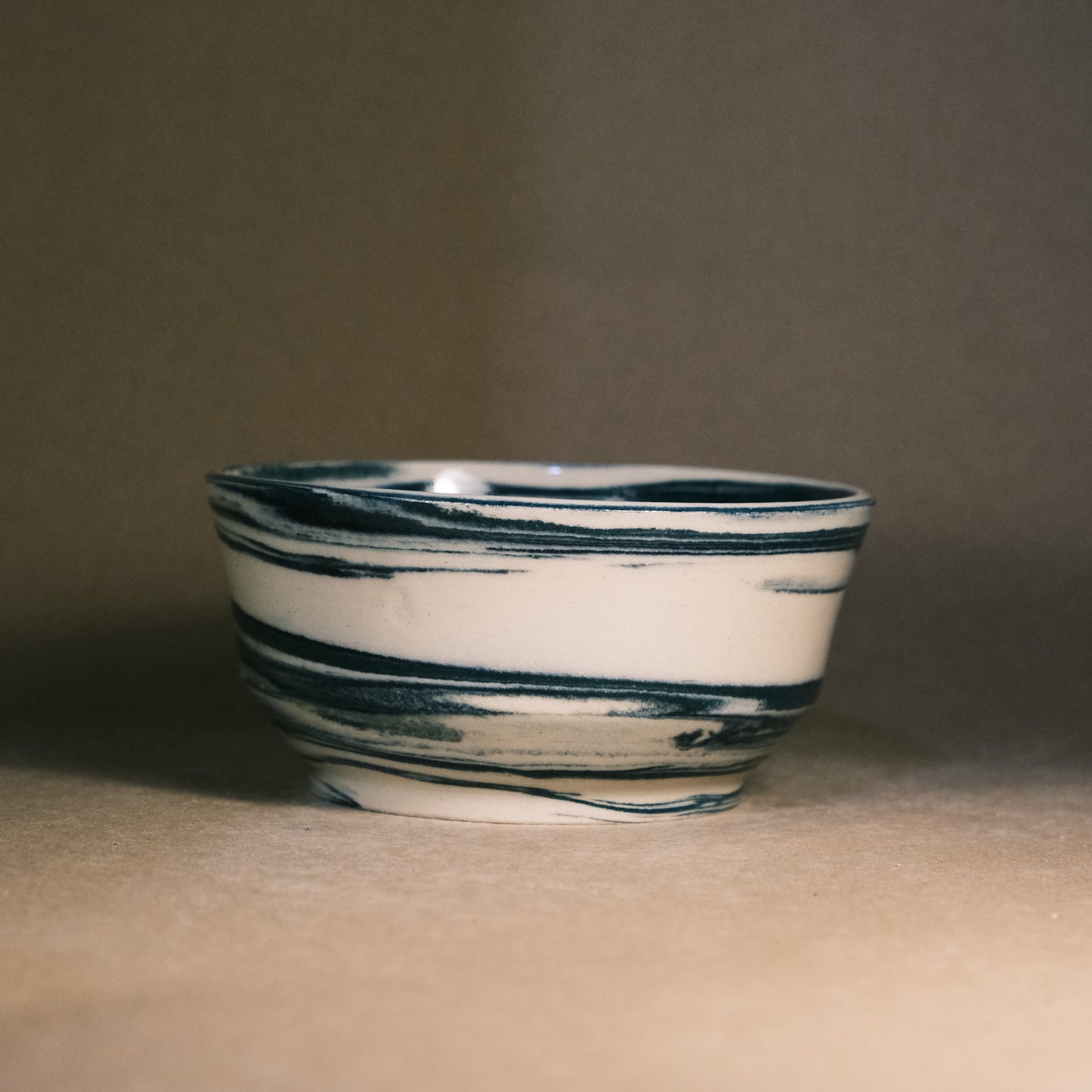 Dark Blue Marble Bowl 03