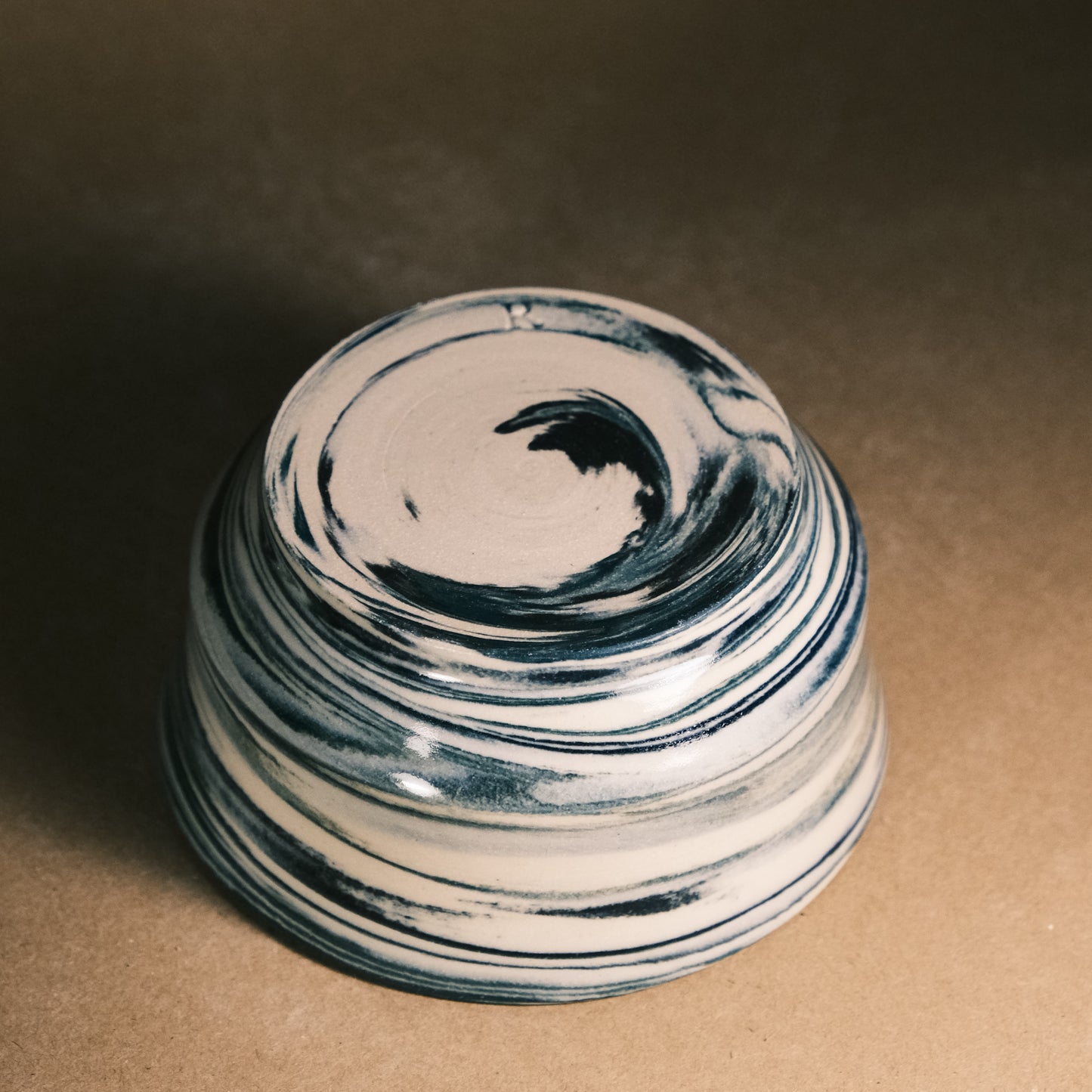 Dark Blue Marble Bowl 04