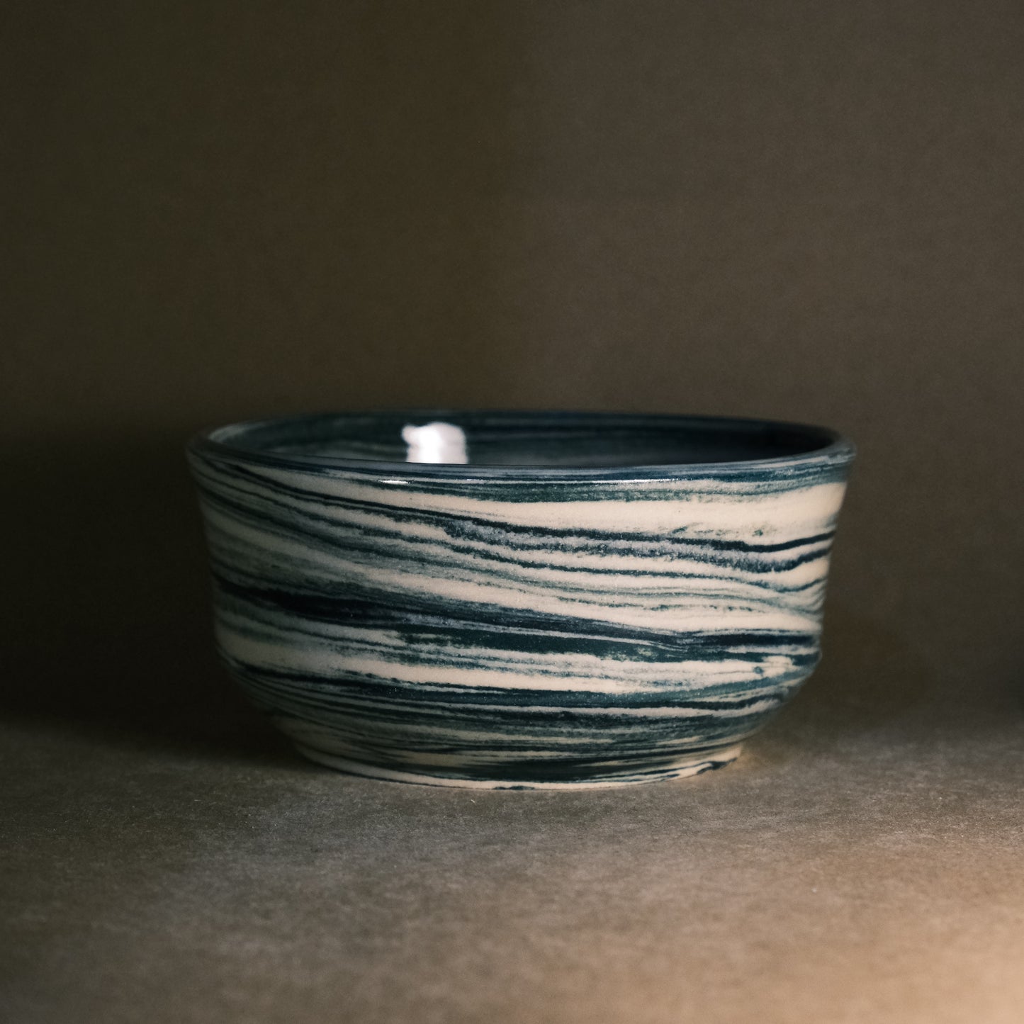 Dark Blue Marble Bowl 01
