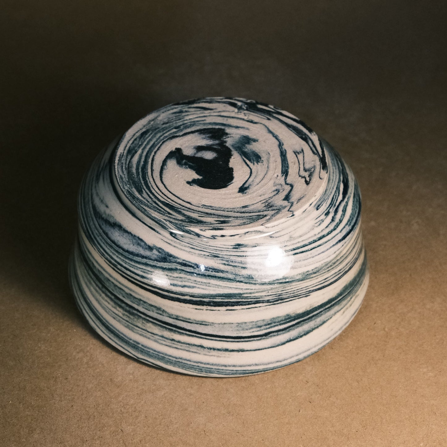 Dark Blue Marble Bowl 01