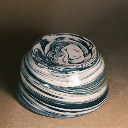Dark Blue Marble Bowl 02
