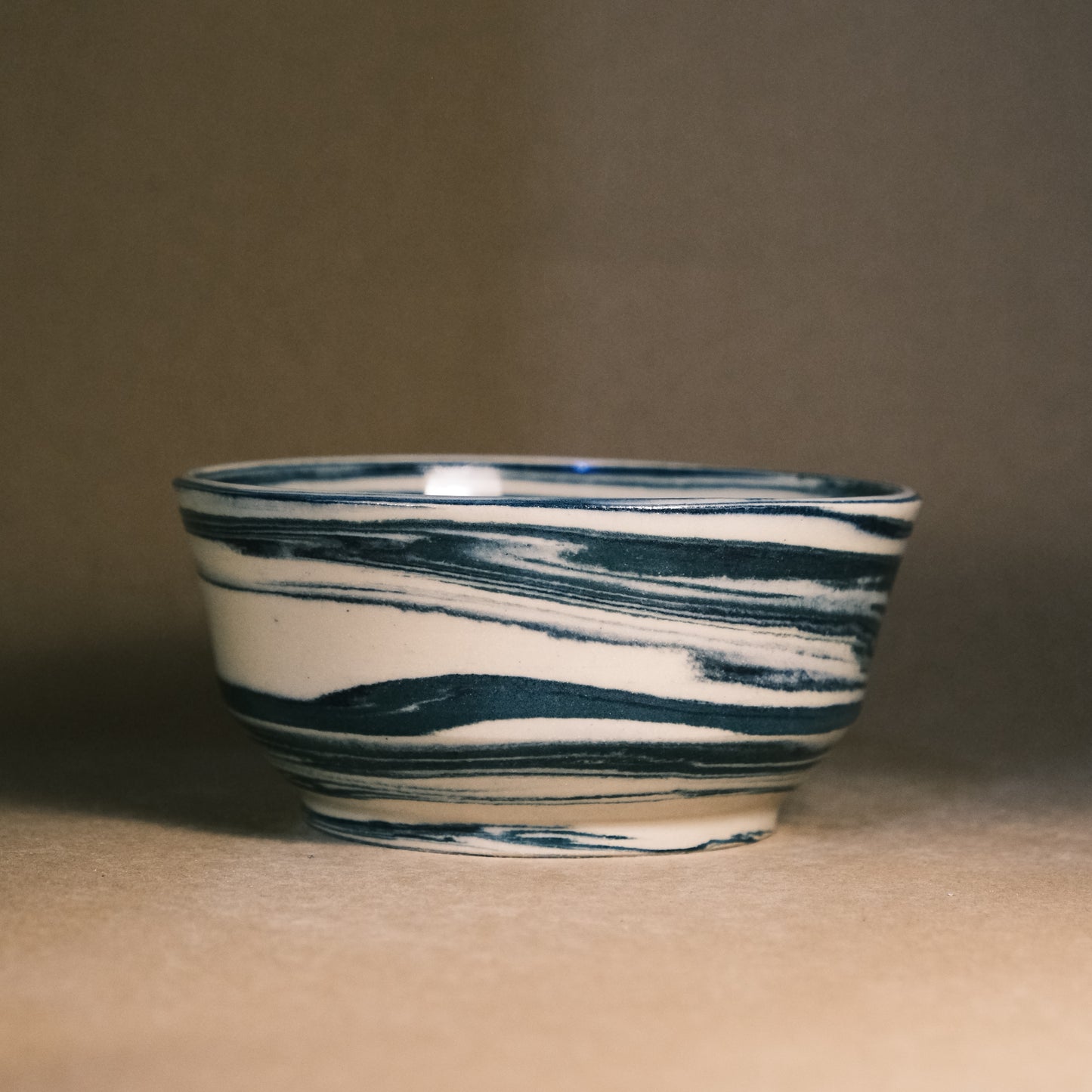 Dark Blue Marble Bowl 03