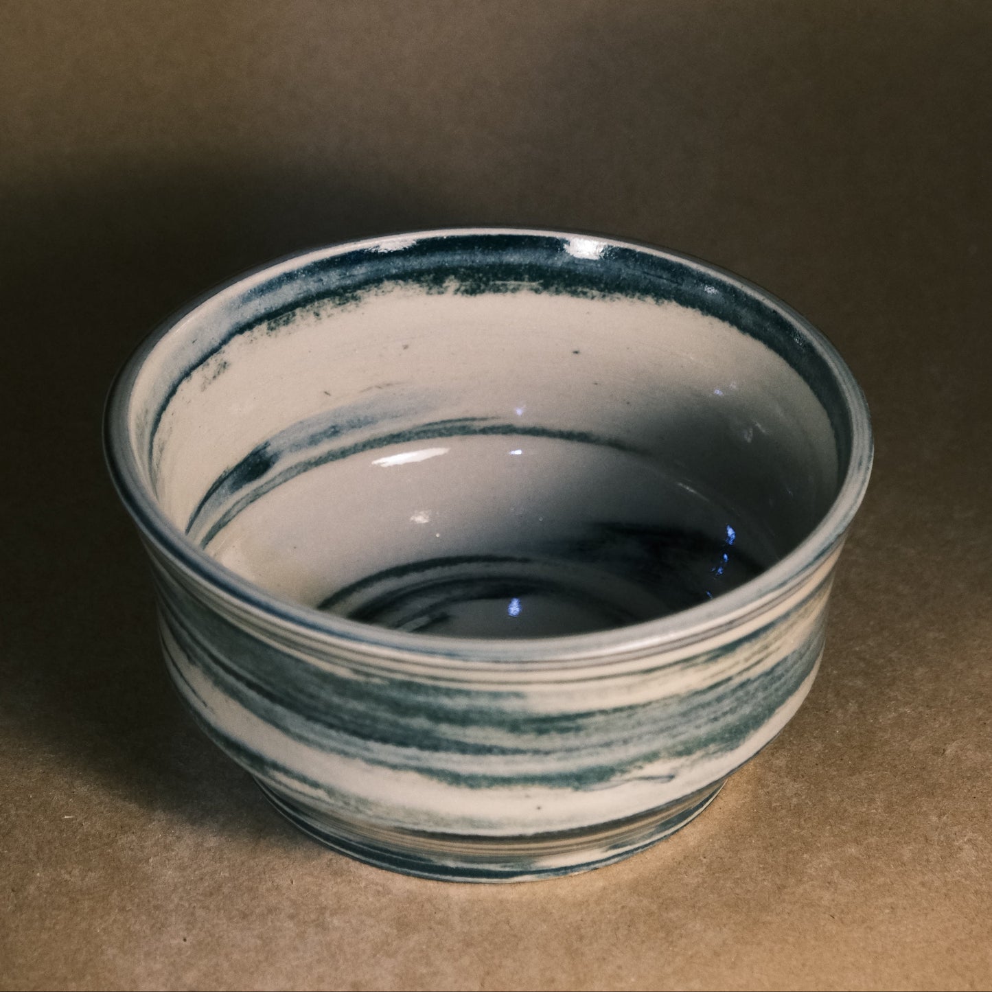 Dark Blue Marble Bowl 04