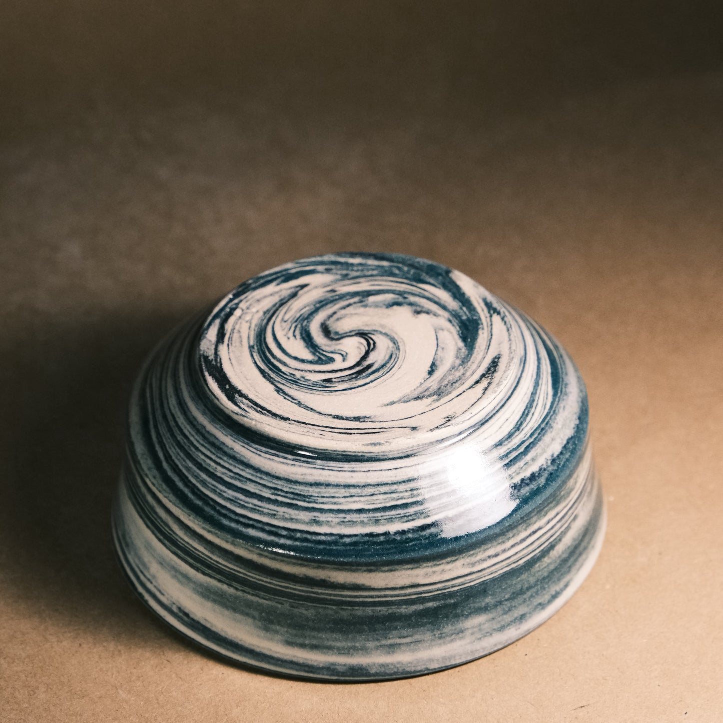 Dark Blue Marble Bowl 05