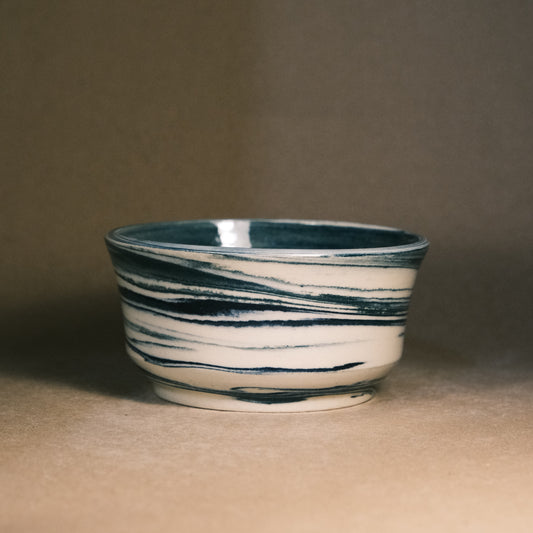 Dark Blue Marble Bowl 06