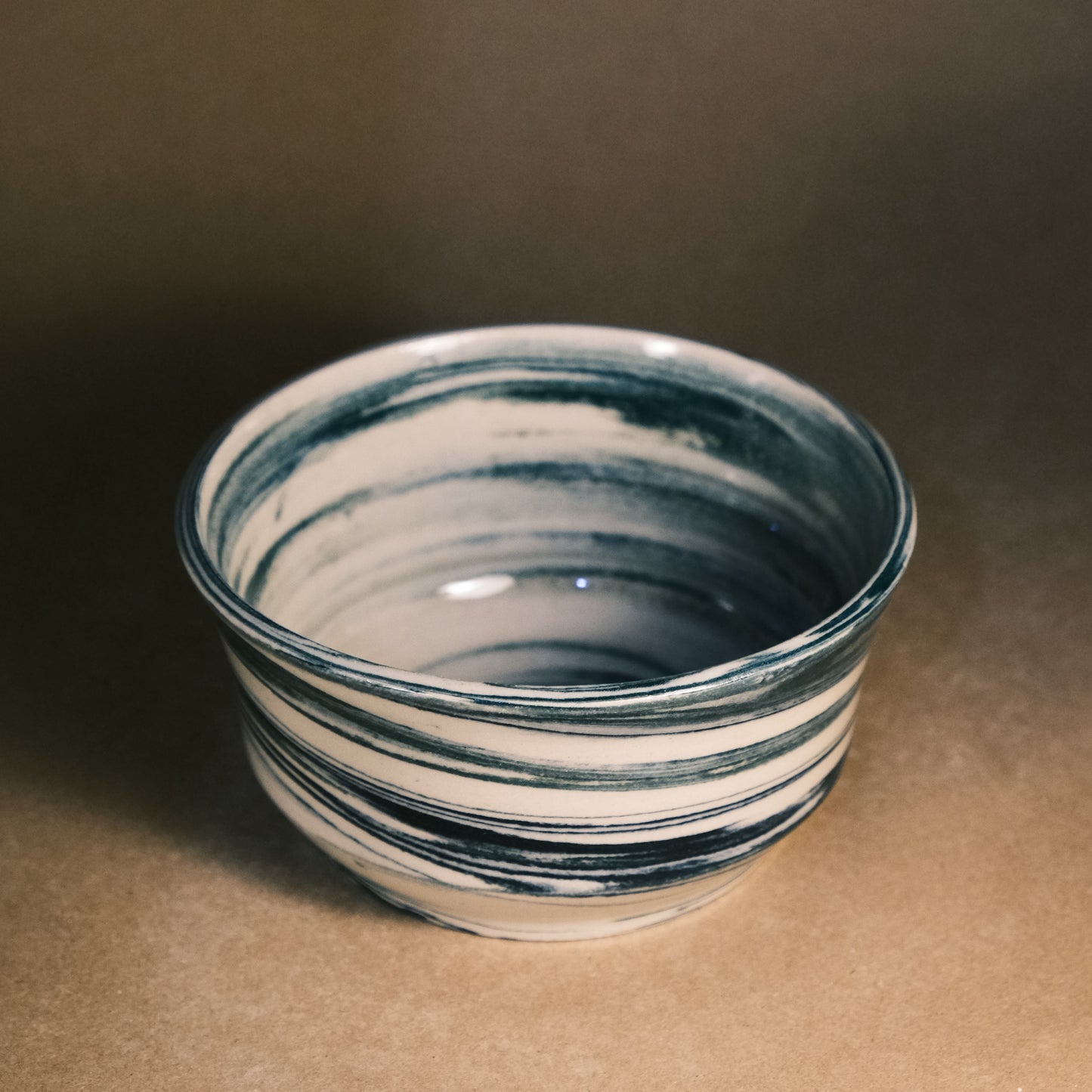 Dark Blue Marble Bowl 06