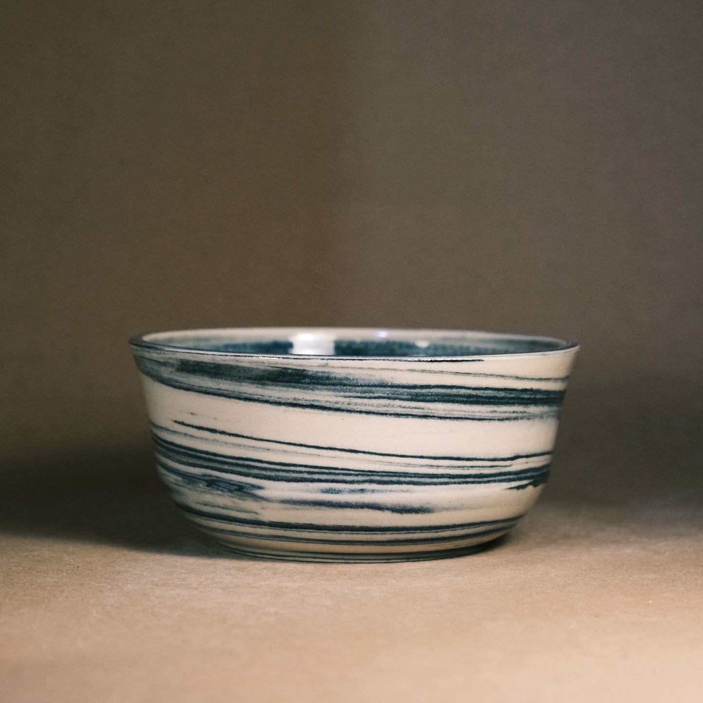Dark Blue Marble Bowl 07