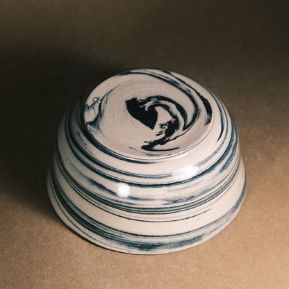 Dark Blue Marble Bowl 07